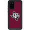 Texas A&M University Black Logo Galaxy S20 Plus Waterproof Case