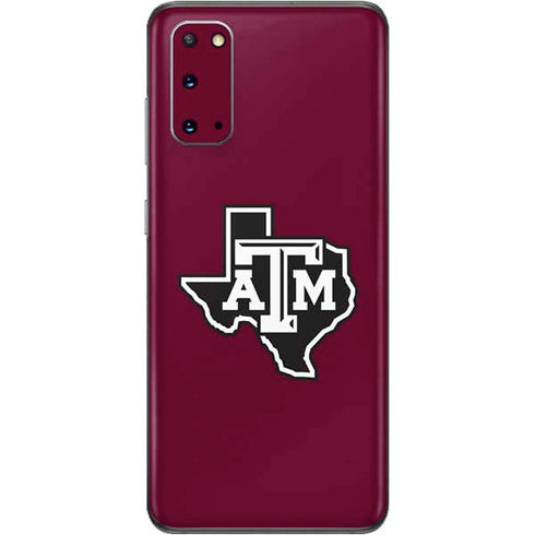 Texas A&M University Black Logo Galaxy S20 Skin