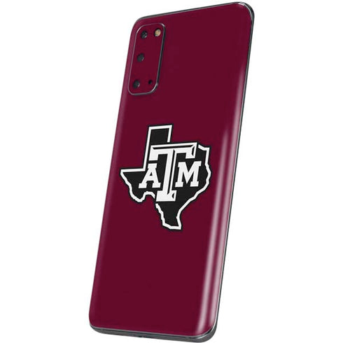 Texas A&M University Black Logo Galaxy S20 Skin