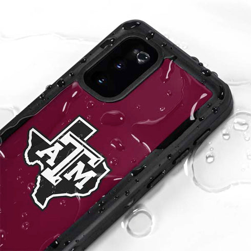 Texas A&M University Black Logo Galaxy S20 Waterproof Case
