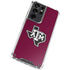 Texas A&M University Black Logo Galaxy S21 Ultra 5G Clear Case