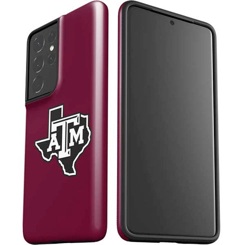 Texas A&M University Black Logo Galaxy S21 Ultra 5G Pro Case