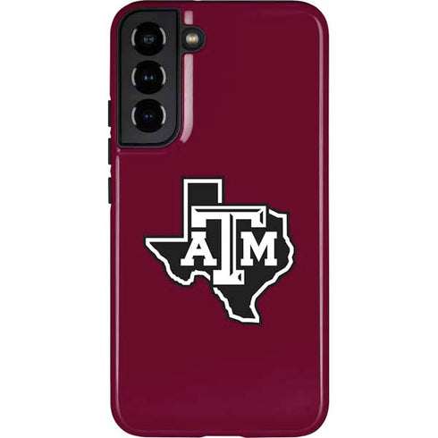 Texas A&M University Black Logo Galaxy S22 Plus Pro Case