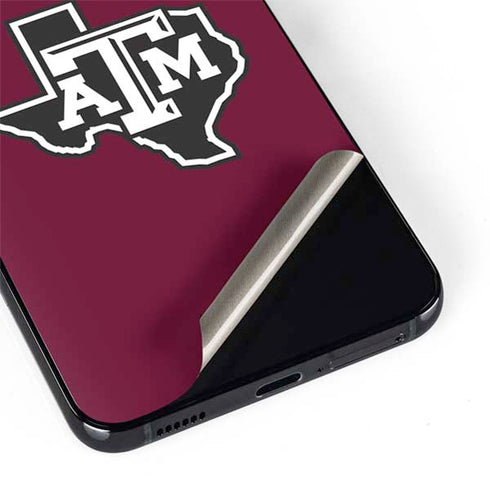 Texas A&M University Black Logo Galaxy S22 Plus Skin