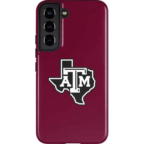 Texas A&M University Black Logo Galaxy S22 Pro Case