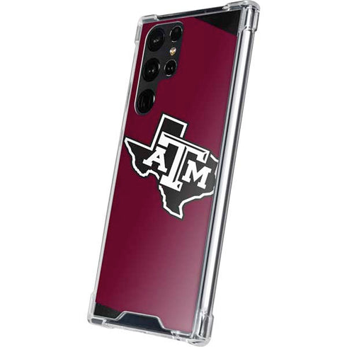 Texas A&M University Black Logo Galaxy S22 Ultra Clear Case