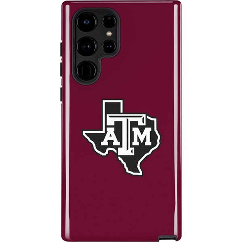 Texas A&M University Black Logo Galaxy S22 Ultra Pro Case