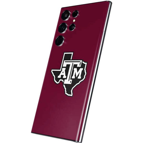 Texas A&M University Black Logo Galaxy S22 Ultra Skin