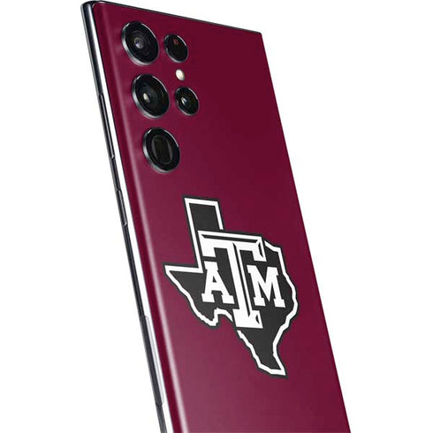 Texas A&M University Black Logo Galaxy S22 Ultra Skin