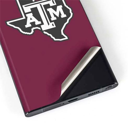 Texas A&M University Black Logo Galaxy S22 Ultra Skin