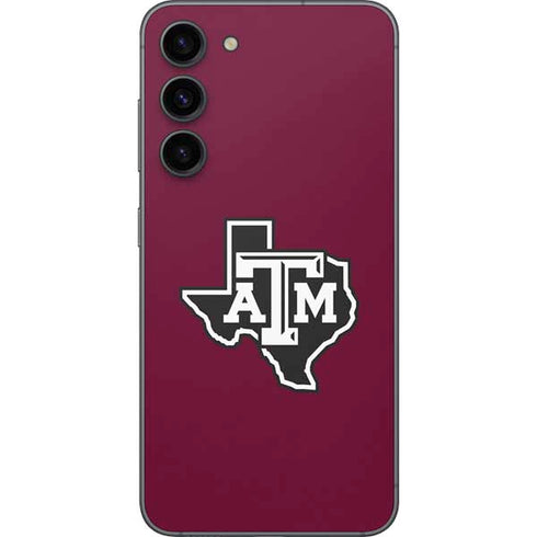 Texas A&M University Black Logo Galaxy S23 FE Skin