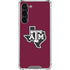 Texas A&M University Black Logo Galaxy S23 Plus Clear Case