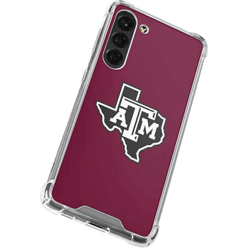 Texas A&M University Black Logo Galaxy S23 Plus Clear Case