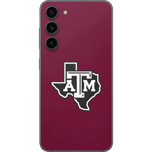 Texas A&M University Black Logo Galaxy S23 Plus Skin