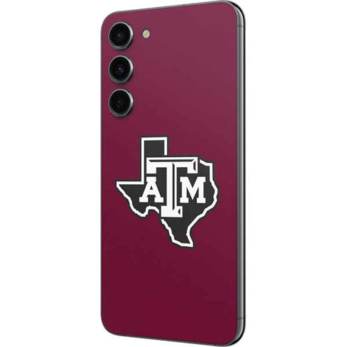 Texas A&M University Black Logo Galaxy S23 Plus Skin