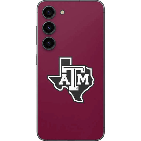 Texas A&M University Black Logo Galaxy S23 Skin