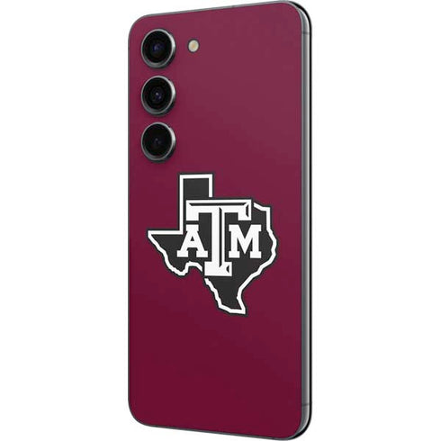 Texas A&M University Black Logo Galaxy S23 Skin