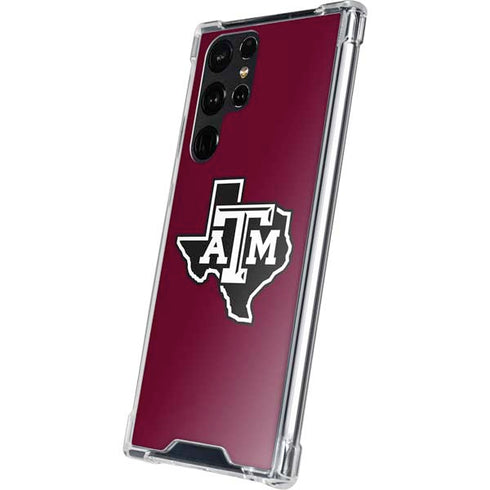 Texas A&M University Black Logo Galaxy S23 Ultra Clear Case