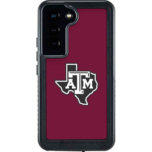 Texas A&M University Black Logo Galaxy S23 Waterproof Case