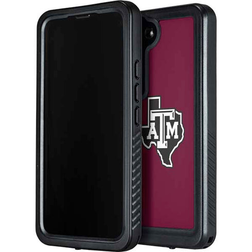Texas A&M University Black Logo Galaxy S23 Waterproof Case