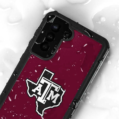 Texas A&M University Black Logo Galaxy S23 Waterproof Case