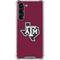 Texas A&M University Black Logo Galaxy S24 FE Clear Case