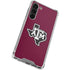 Texas A&M University Black Logo Galaxy S24 FE Clear Case