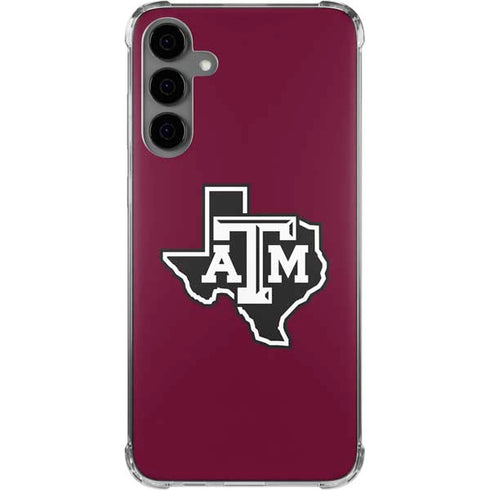 Texas A&M University Black Logo Galaxy S24 Plus Clear Case