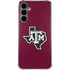 Texas A&M University Black Logo Galaxy S24 Plus Clear Case