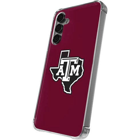 Texas A&M University Black Logo Galaxy S24 Plus Clear Case