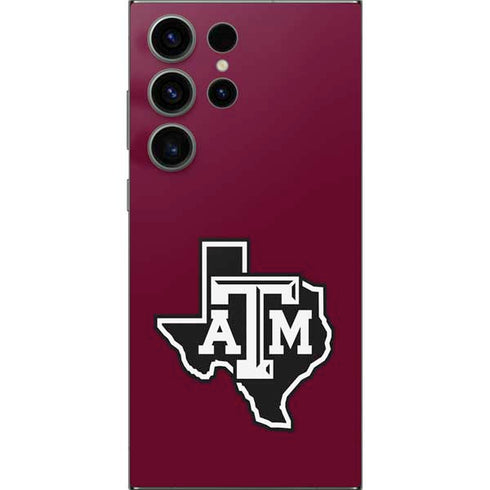 Texas A&M University Black Logo Galaxy S24 Ultra Skin