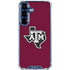 Texas A&M University Black Logo Galaxy S25 FE Clear Case