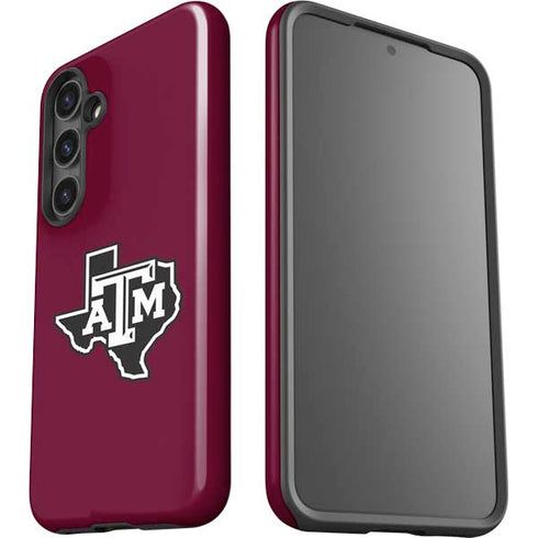 Texas A&M University Black Logo Galaxy S25 Plus Impact Case