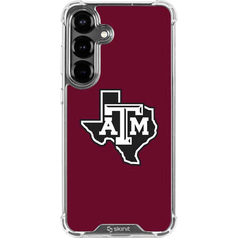 Texas A&M University Black Logo Galaxy S26 Clear Case