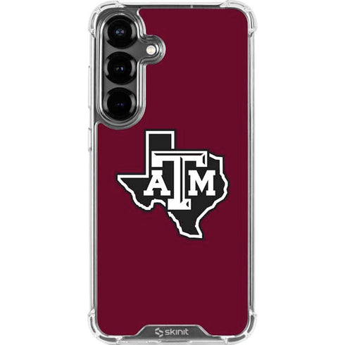 Texas A&M University Black Logo Galaxy S26 Plus Clear Case