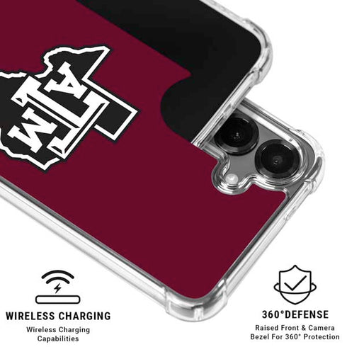 Texas A&M University Black Logo Galaxy S26 Plus Clear Case