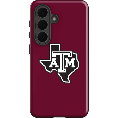 Texas A&M University Black Logo Galaxy S26 Plus Impact Case