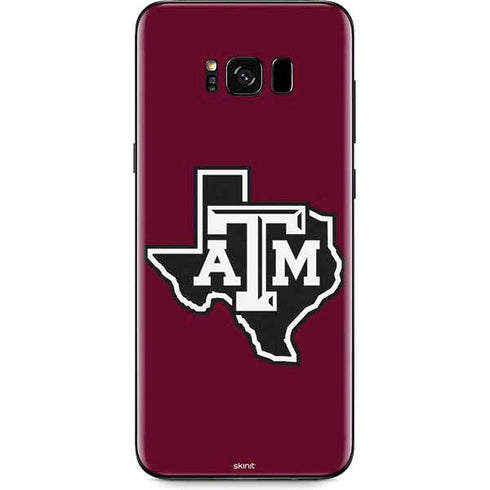 Texas A&M University Black Logo Galaxy S8 Plus Skin