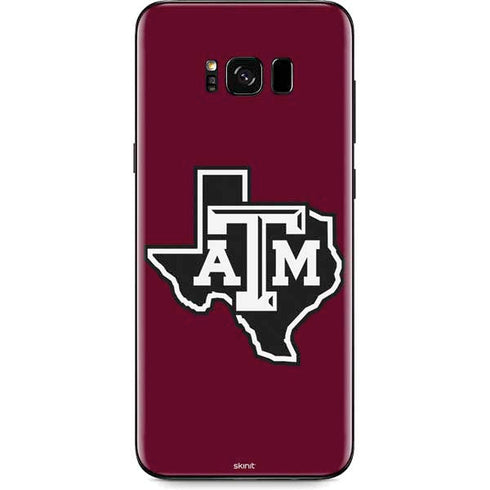 Texas A&M University Black Logo Galaxy S8 Skin