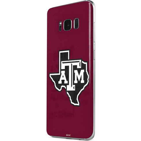 Texas A&M University Black Logo Galaxy S8 Skin