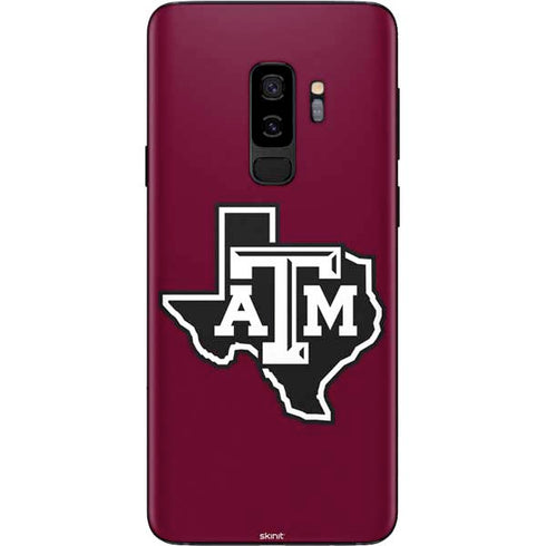 Texas A&M University Black Logo Galaxy S9 Plus Skin