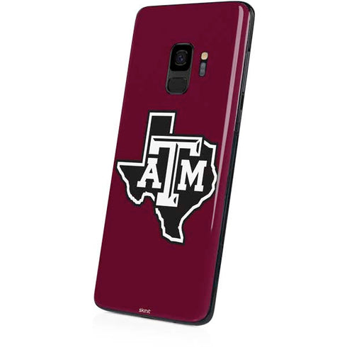 Texas A&M University Black Logo Galaxy S9 Skin
