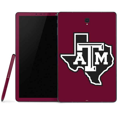 Texas A&M University Black Logo Samsung Galaxy Tab Skin