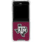 Texas A&M University Black Logo Galaxy Z Flip5 5G Clear Case