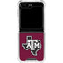 Texas A&M University Black Logo Galaxy Z Flip6 Clear Case