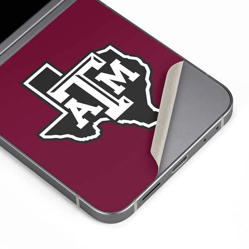 Texas A&M University Black Logo Galaxy Z Flip6 Skin