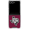 Texas A&M University Black Logo Galaxy Z Flip7 Clear Case