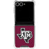Texas A&M University Black Logo Galaxy Z Flip7 Clear Case