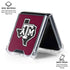 Texas A&M University Black Logo Galaxy Z Flip7 Clear Case