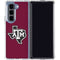 Texas A&M University Black Logo Galaxy Z Fold5 5G Clear Case